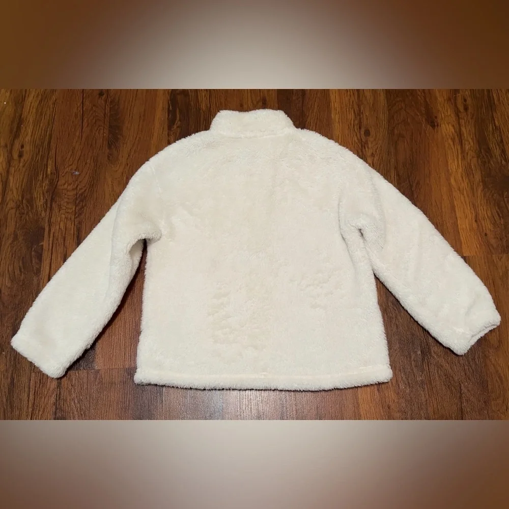 GAP Cream Fleece Half-Zip Sweater